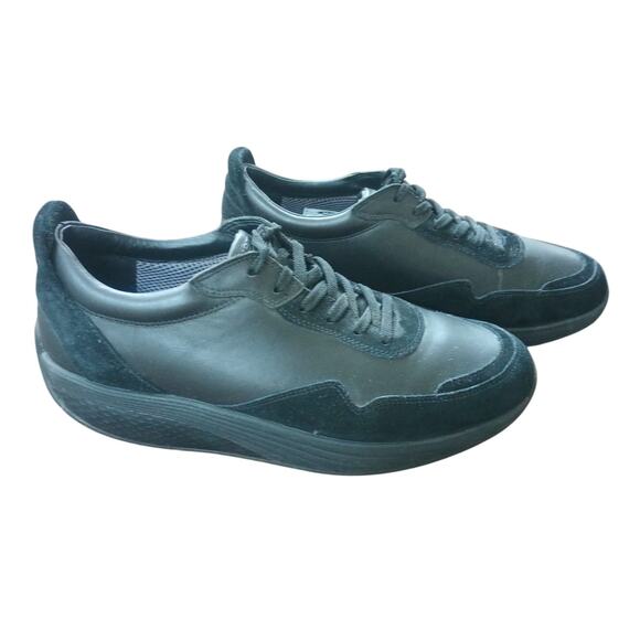 MBT AZIZI WALK LITE LACE UP BLACK CALF RUNNING SHOES MENS 10 - 10.5 - Picture 1 of 12